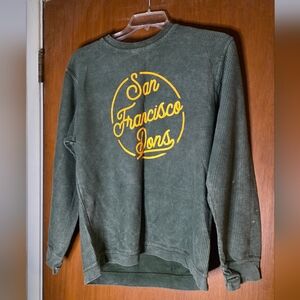Pressbox San Francisco Dons Green Corded Sweatshirt Size Small